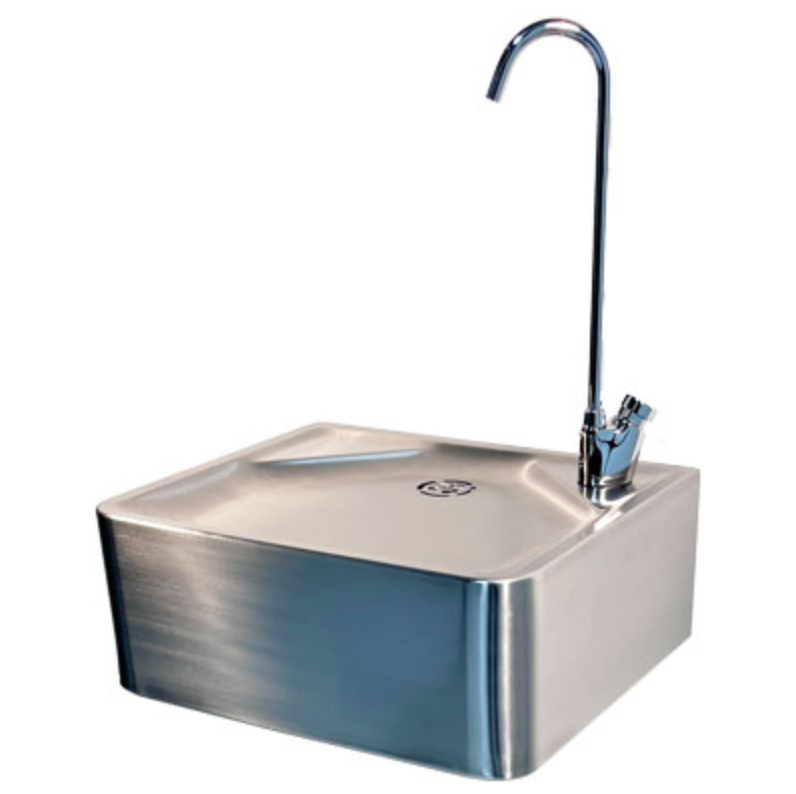 Burgundy Catering Sink 600mm Wide and Stand-0